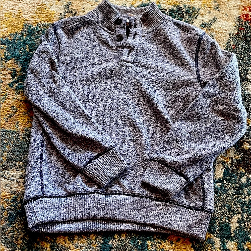 Gymboree navy marled sweater boys size M 7/8